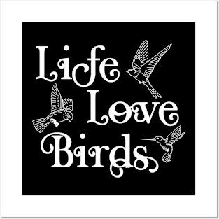 life love birds Posters and Art